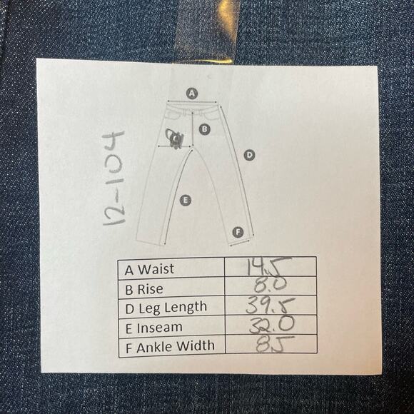 CALVIN KLEIN JEANS FLAP POCKET LEAN BOOTCUT Y2K AIKO BOOTCUT DARL BLUE JEANS 8 - Picture 10 of 10